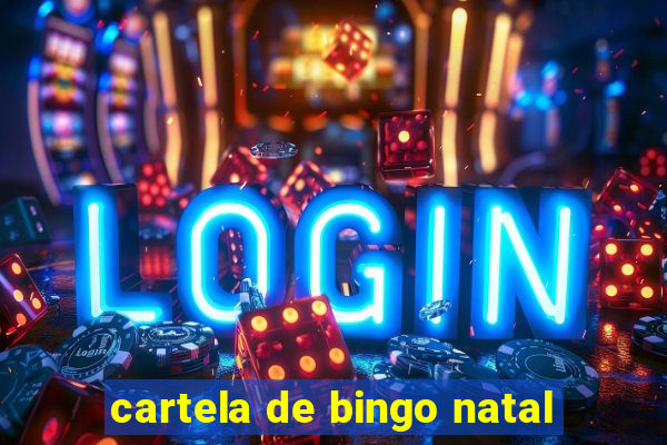 cartela de bingo natal